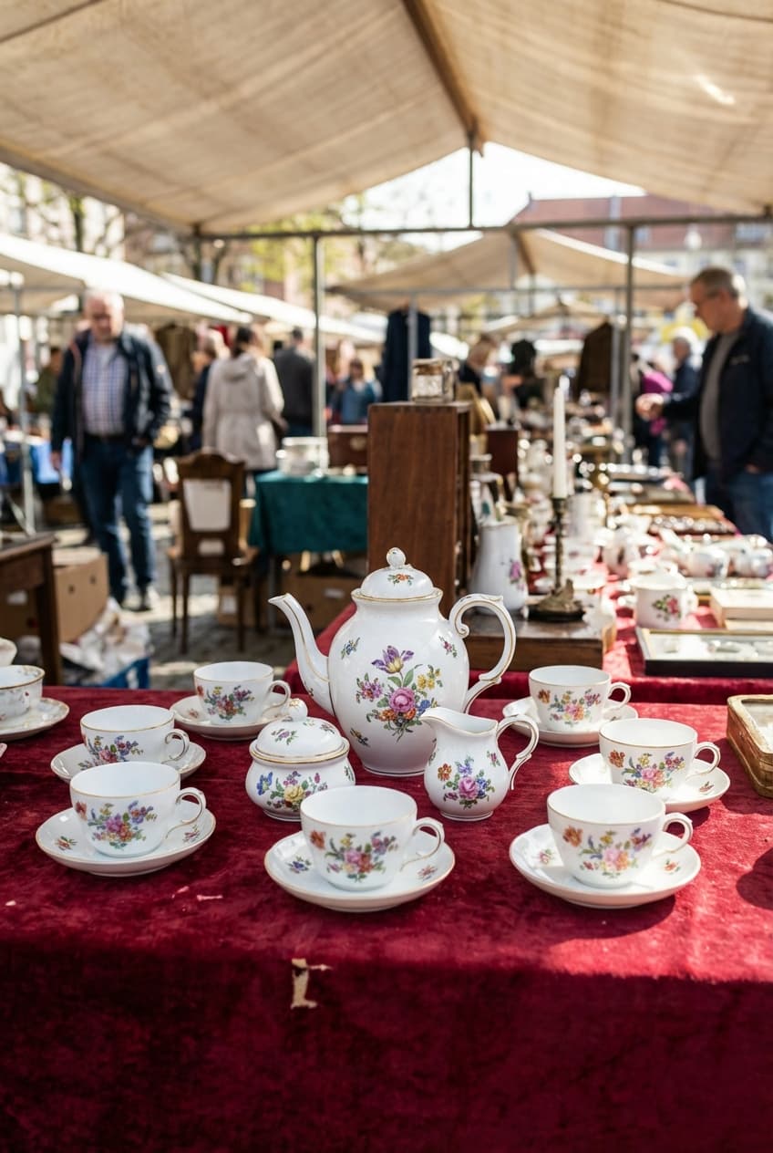 Сервиз чайный на 6 персон Meissen «Индийские цветы» — фото 1 из 6