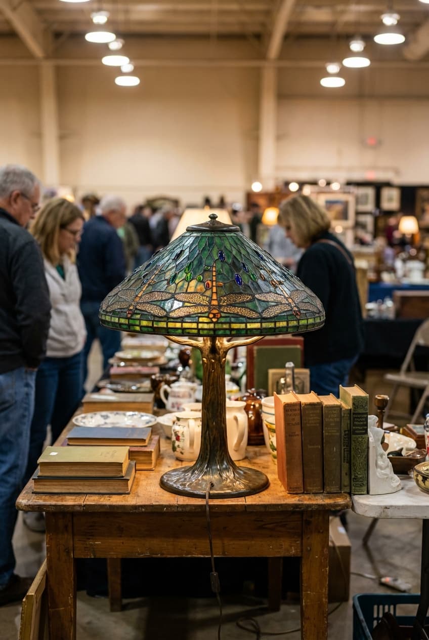 Настольная лампа Tiffany Studios «Dragonfly» — фото 1 из 5