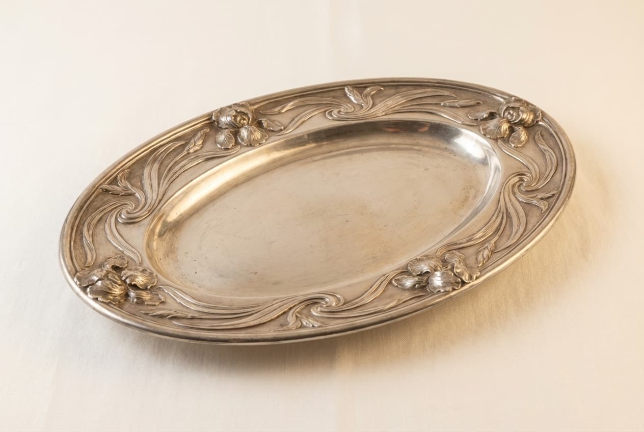 Серебряное блюдо Christofle «Gallia», изображение 3 из 4