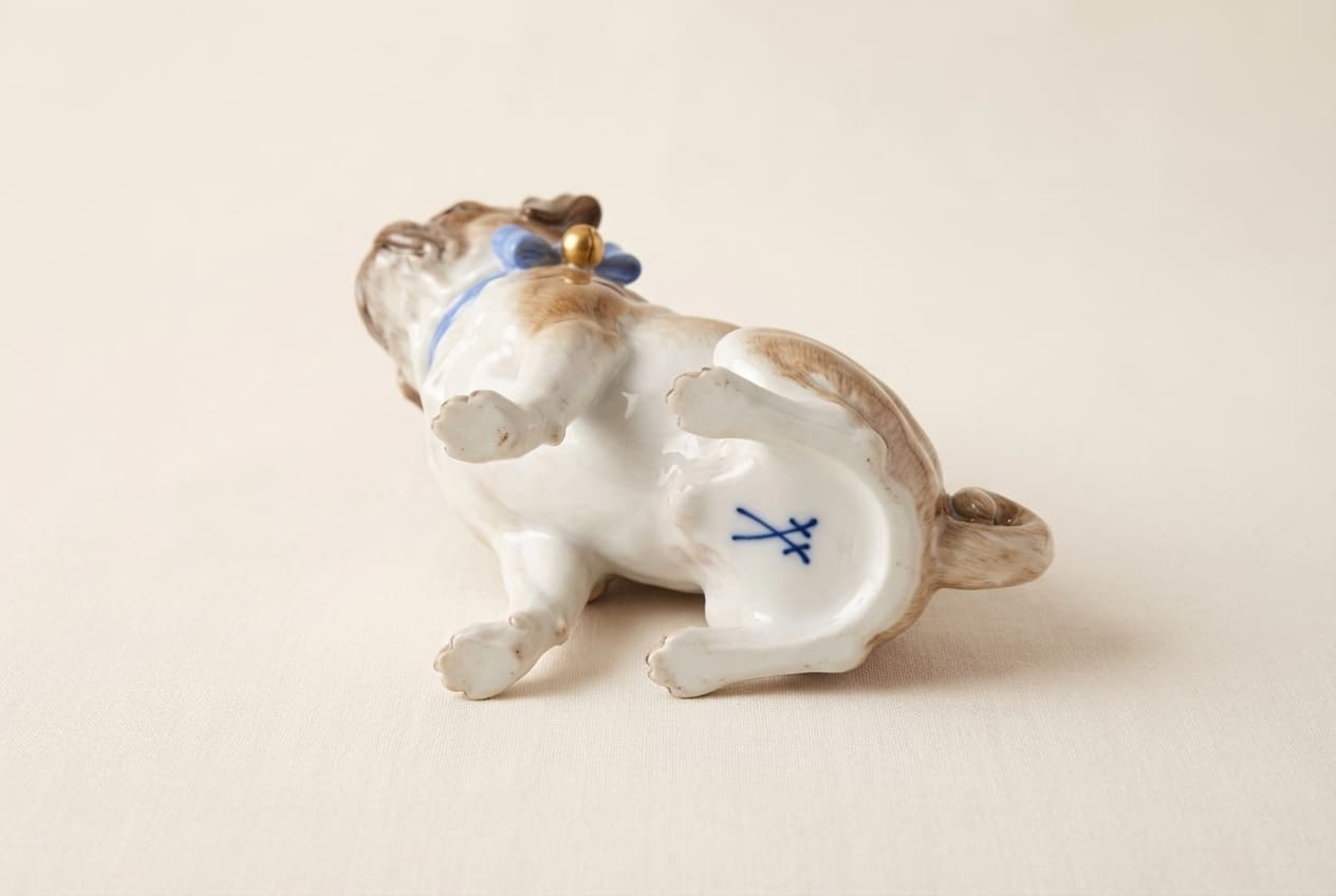 Фигурка «Мопс» Meissen, XVIII век (реплика XIX в.), изображение 4 из 4